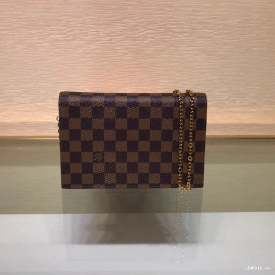 WIS CROISETTE VUITTON CHAIN LOUIS WALLET 0810
